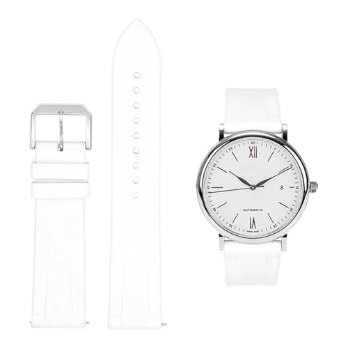 KCHSRKHXC FKM Fluor Gummi Uhrengurt für IWC Pilot Portofino Band für Le Petit Prince Armband Schnellfreisetzungsgurt 20mm 22 mm von KCHSRKHXC