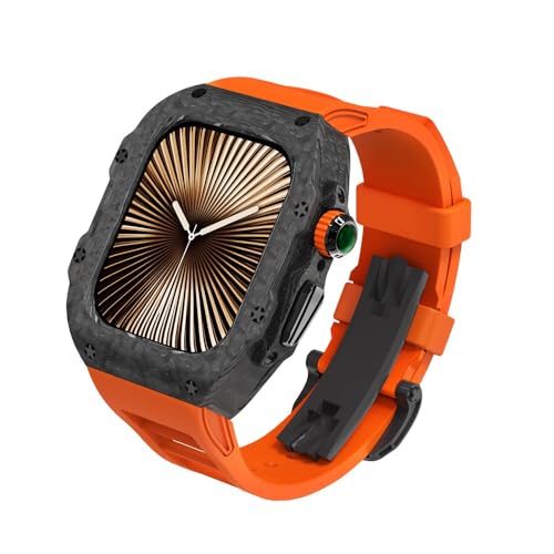 KCHSRKHXC Für 42 mm 44 mm 45 mm 46 mm 49 mm Luxus Carbonfasergehäuse Watch -Gurt -Modifikations -Kit , Für die IWatch -Serie 10 42 mm 9 8 7 6 5 4 SE Fluororubber Band Mod Kits KCHSRKHXC Für 42 mm 44 mm 45 mm 46 mm 49 mm Luxus Carbonfasergehäuse Watch -Gurt -Modifikations -Kit , Für die IWatch -Serie 10 42 mm 9 8 7 6 5 4 SE Fluororubber Band Mod Kits von KCHSRKHXC