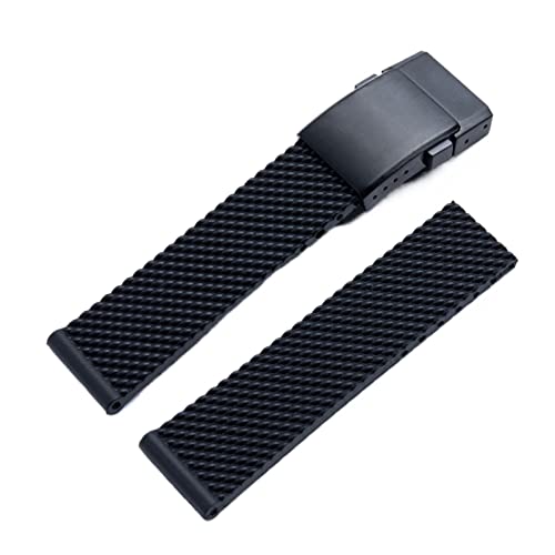 KCHSRKHXC Für Breitling -Gurt weiches Silikon -Gummi -Uhren -Band 22mm 24 -mm -Uhrband -Armband für Navitimer/Avenger/Superocean von KCHSRKHXC
