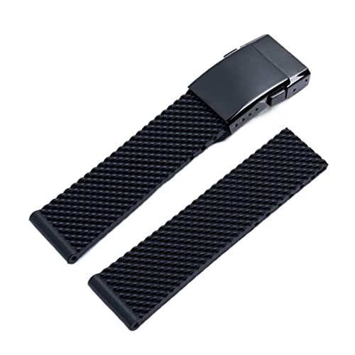 KCHSRKHXC Für Breitling -Gurt weiches Silikon -Gummi -Uhren -Band 22mm 24 -mm -Uhrband -Armband für Navitimer/Avenger/Superocean von KCHSRKHXC