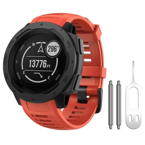 KCHSRKHXC Für das Instinktband, weiches Silikon -Ersatz -Uhrengurt, das mit Instinkt 2/ Solar/Tactical Watchband kompatibel ist von KCHSRKHXC