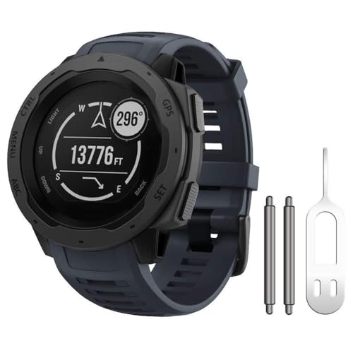 KCHSRKHXC Für das Instinktband, weiches Silikon -Ersatz -Uhrengurt, das mit Instinkt 2/ Solar/Tactical Watchband kompatibel ist von KCHSRKHXC