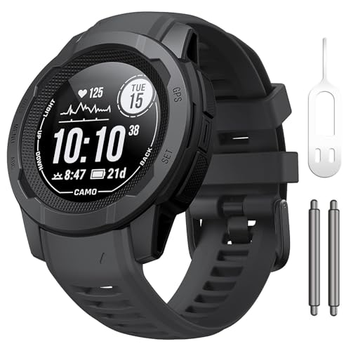 KCHSRKHXC Für den Instinkt 2 Watchband Instinct 2 Solar -Armband 22mm weiches Silikon Ersatz -Uhrengurt kompatibel mit Instinkt 2 Solartaktik (Orange) von KCHSRKHXC