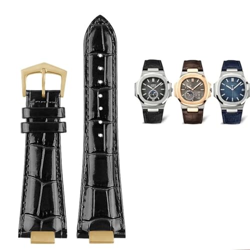 KCHSRKHXC Für echte Leder -Uhrengürtel 5711 5712g Gurt Spezielle Schnittstelle 25 mm*13mm Männer Watchbänder von KCHSRKHXC