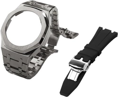 KCHSRKHXC Gen 5 Metal Watch Case Bezel Strap+Fluororubber Watch Band Combination Set,For GA2100 GA2110 GAB2100 GM2100 Mod Kit for Watch Full KCHSRKHXC Gen 5 Metal Watch Case Bezel Strap+Fluororubber Watch Band Combination Set,For GA2100 GA2110 GAB2100 GM2100 Mod Kit for Watch Full von KCHSRKHXC
