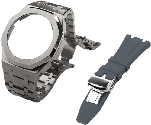 KCHSRKHXC Gen 5 Metal Watch Case Bezel Strap+Fluororubber Watch Band Combination Set,For GA2100 GA2110 GAB2100 GM2100 Mod Kit for Watch Full KCHSRKHXC Gen 5 Metal Watch Case Bezel Strap+Fluororubber Watch Band Combination Set,For GA2100 GA2110 GAB2100 GM2100 Mod Kit for Watch Full von KCHSRKHXC