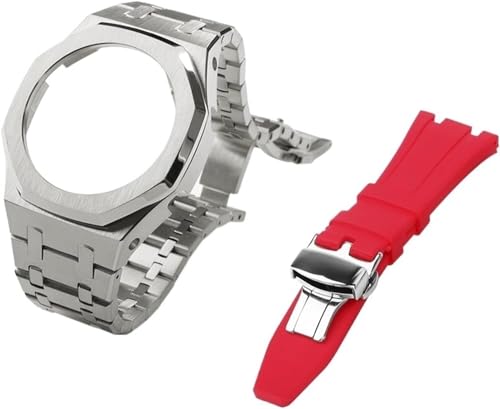 KCHSRKHXC Gen 5 Metal Watch Case Bezel Strap+Fluororubber Watch Band Combination Set,For GA2100 GA2110 GAB2100 GM2100 Mod Kit for Watch Full KCHSRKHXC Gen 5 Metal Watch Case Bezel Strap+Fluororubber Watch Band Combination Set,For GA2100 GA2110 GAB2100 GM2100 Mod Kit for Watch Full von KCHSRKHXC