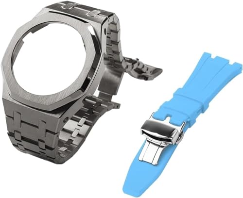 KCHSRKHXC Gen 5 Metal Watch Case Bezel Strap+Fluororubber Watch Band Combination Set,For GA2100 GA2110 GAB2100 GM2100 Mod Kit for Watch Full KCHSRKHXC Gen 5 Metal Watch Case Bezel Strap+Fluororubber Watch Band Combination Set,For GA2100 GA2110 GAB2100 GM2100 Mod Kit for Watch Full von KCHSRKHXC