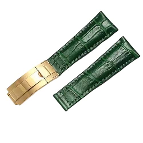 KCHSRKHXC Genuine Strap for Water Green 20mm Butterfly Buckle Watch Band Watch Strap von KCHSRKHXC