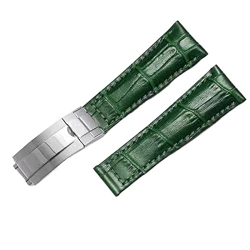 KCHSRKHXC Genuine Strap for Water Green 20mm Butterfly Buckle Watch Band Watch Strap von KCHSRKHXC