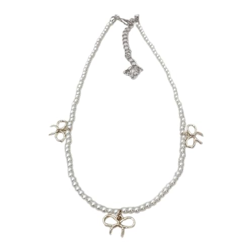 KCHSRKHXC Halskette Einfacher Bogenscharm Kragen Schlüsselblatt Kette Kristallperlen Halskette Statement Schmuck Schmuck KCHSRKHXC Halskette Einfacher Bogenscharm Kragen Schlüsselblatt Kette Kristallperlen Halskette Statement Schmuck Schmuck von KCHSRKHXC