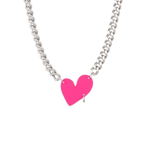 KCHSRKHXC Halskette Schwarz Rose Herz Frauen Temperament Colarbone Kette koreanische Version Student einstellbarer Schmuck KCHSRKHXC Halskette Schwarz Rose Herz Frauen Temperament Colarbone Kette koreanische Version Student einstellbarer Schmuck von KCHSRKHXC