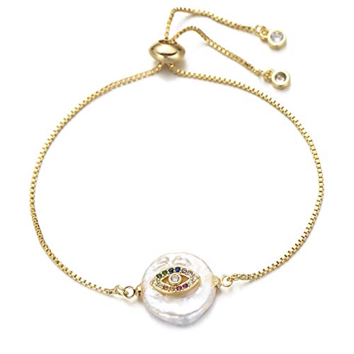 KCHSRKHXC Jungen und Mädchen Family Slider Kette Natural Shell Cubic Zirkonia Charme Frauen Mode Schmuck von KCHSRKHXC