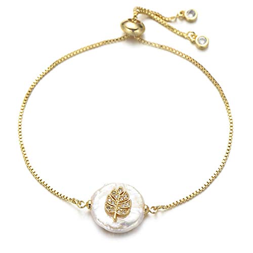 KCHSRKHXC Jungen und Mädchen Family Slider Kette Natural Shell Cubic Zirkonia Charme Frauen Mode Schmuck von KCHSRKHXC