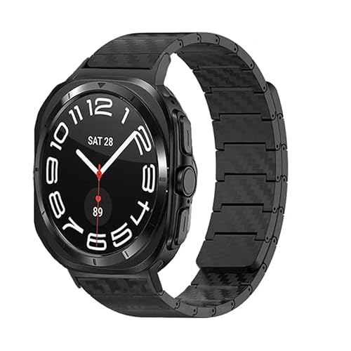 KCHSRKHXC Magnetischer Kohlefasergurt für Galaxy Watch 7 Ultra 47mm Armband Leichtes Uhrenband Galaxy Watch Ultra 47mm Uhrenbandbänder von KCHSRKHXC