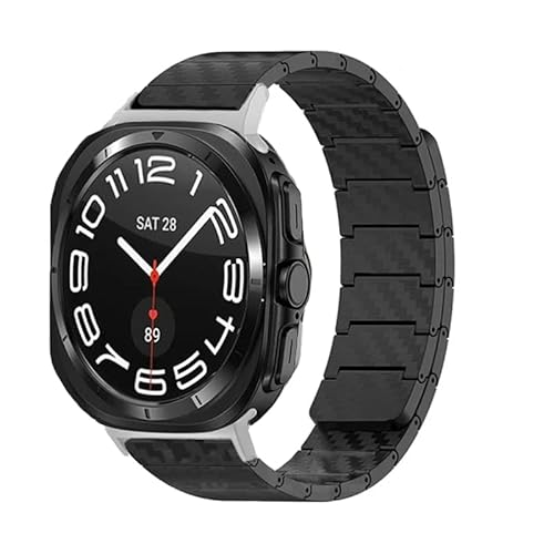 KCHSRKHXC Magnetischer Kohlefasergurt für Galaxy Watch 7 Ultra 47mm Armband Leichtes Uhrenband Galaxy Watch Ultra 47mm Uhrenbandbänder von KCHSRKHXC