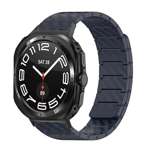 KCHSRKHXC Magnetischer Kohlefasergurt für Galaxy Watch 7 Ultra 47mm Armband Leichtes Uhrenband Galaxy Watch Ultra 47mm Uhrenbandbänder von KCHSRKHXC