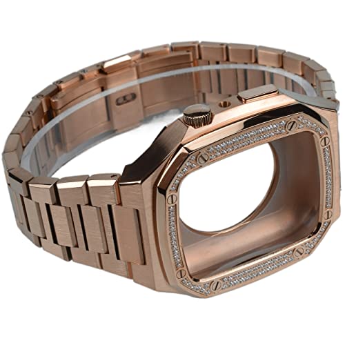 KCHSRKHXC Metal Watch Case Band Luxury Modification Kit , für das Gehäuseband 45 mm 41 mm/40 mm 44 mm , Für die iWatch -Serie 8 7 6 Se 5 4 Upgrade Ersetzen Sie den Gurt KCHSRKHXC Metal Watch Case Band Luxury Modification Kit , für das Gehäuseband 45 mm 41 mm/40 mm 44 mm , Für die iWatch -Serie 8 7 6 Se 5 4 Upgrade Ersetzen Sie den Gurt von KCHSRKHXC