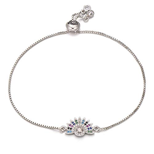 KCHSRKHXC Multicoly Cubic Zirkonia Sun Charme weibliche Slider -Kette und Modeschmuck Geschenk KCHSRKHXC Multicoly Cubic Zirkonia Sun Charme weibliche Slider -Kette und Modeschmuck Geschenk von KCHSRKHXC
