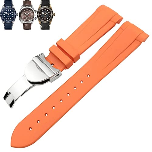 KCHSRKHXC Natural Gummi Watchband 20mm 22 mm Special für Tudor Black Bay 1958 39 mm 41 mm GMT Pelagos Pin/Faltschnalle -Gurt KCHSRKHXC Natural Gummi Watchband 20mm 22 mm Special für Tudor Black Bay 1958 39 mm 41 mm GMT Pelagos Pin/Faltschnalle -Gurt von KCHSRKHXC