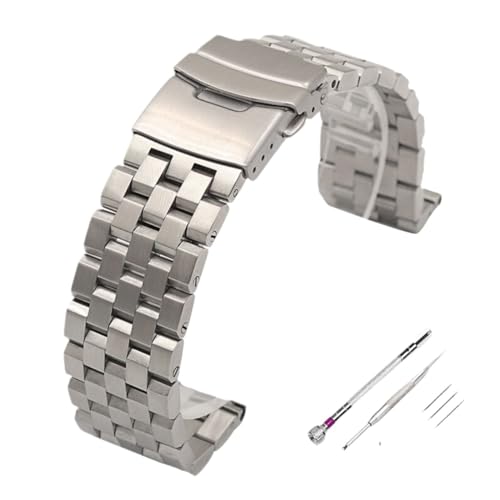 KCHSRKHXC Premium vollständige massive Edelstahl -Watchband -Männer -Gurte Armband Armband 18mm 20 mm 22 mm 24 mm 26 mm mit Werkzeugen KCHSRKHXC Premium vollständige massive Edelstahl -Watchband -Männer -Gurte Armband Armband 18mm 20 mm 22 mm 24 mm 26 mm mit Werkzeugen von KCHSRKHXC