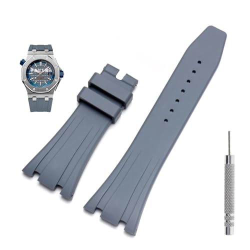 KCHSRKHXC Rubber Uhrengurt 27mm Uhrenband für AP 15703 26470 So Royal Oak Offshore Männer Sportuhr Armband KCHSRKHXC Rubber Uhrengurt 27mm Uhrenband für AP 15703 26470 So Royal Oak Offshore Männer Sportuhr Armband von KCHSRKHXC