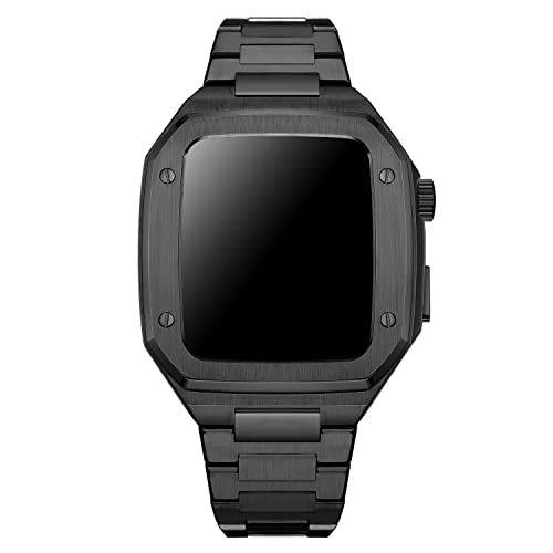 KCHSRKHXC Stainless Steel Watch Case Strap,For Band 9 8 7 6 5 4 SE 44mm 45mm Series Watch Replace Upgrade Bracelet Strap Metal Case Modification Kit KCHSRKHXC Stainless Steel Watch Case Strap,For Band 9 8 7 6 5 4 SE 44mm 45mm Series Watch Replace Upgrade Bracelet Strap Metal Case Modification Kit von KCHSRKHXC