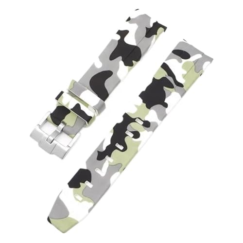 KCHSRKHXC Tarngurt für Omega für geeignet für Swatch -Monde für Swatch gebogene Ende Silikon Gummiarmband Frauen Sport Uhren -Band Accessorie 20mm KCHSRKHXC Tarngurt für Omega für geeignet für Swatch -Monde für Swatch gebogene Ende Silikon Gummiarmband Frauen Sport Uhren -Band Accessorie 20mm von KCHSRKHXC