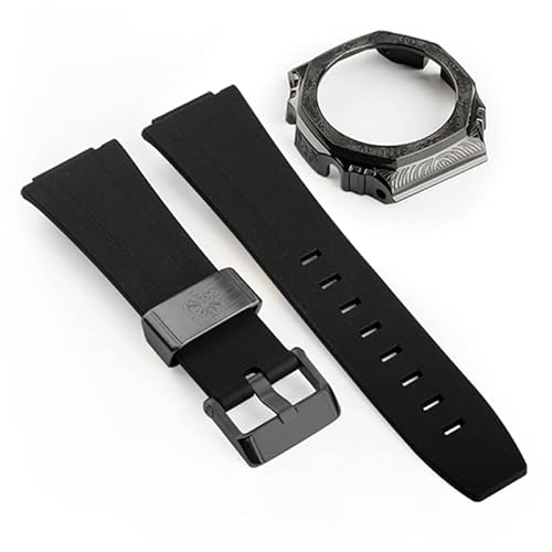 KCHSRKHXC Third generation rubber strap carved stainless steel watch cover for GA2100 retrofit and upgrade DIY watch strap von KCHSRKHXC