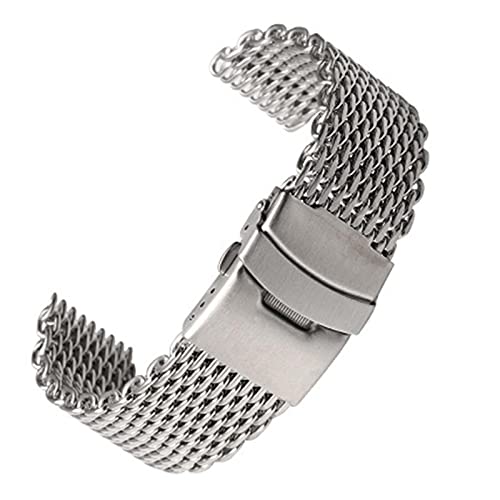 KCHSRKHXC Wachriemen Schnellveröffentlichung 18/20/22/24 mm Ersatz aus Edelstahl, das für Armbandzubehör geeignet ist von KCHSRKHXC