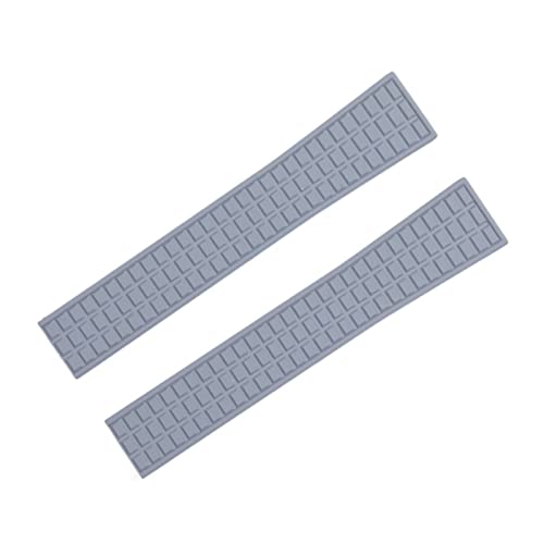 KCHSRKHXC Waterproof FKM Fluororubber Rubber Watch Band 18mm 19mm Accessories Replace for Patek Strap for Philippe for Aquanaut 5067A-001 Belt (Color : Brown, Size : 19mm-Silver Buckle) von KCHSRKHXC
