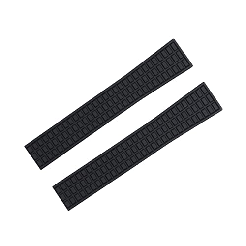 KCHSRKHXC Waterproof FKM Fluororubber Rubber Watch Band 18mm 19mm Accessories Replace for Patek Strap for Philippe for Aquanaut 5067A-001 Belt (Color : Brown, Size : 19mm-Silver Buckle) von KCHSRKHXC