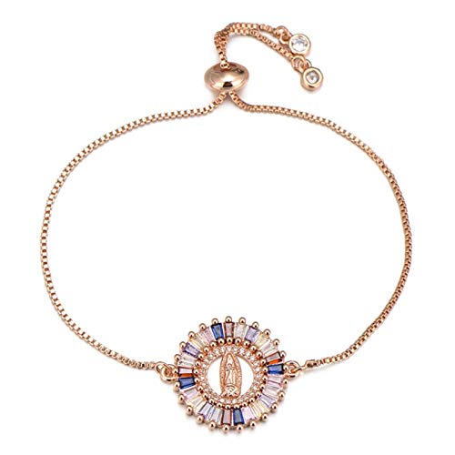 KCHSRKHXC glänzende Prinzessin Quadrat Kubikzirkonia Kristall Schlange Form runder Charme Frauen Frauen Schmuck einstellbar von KCHSRKHXC