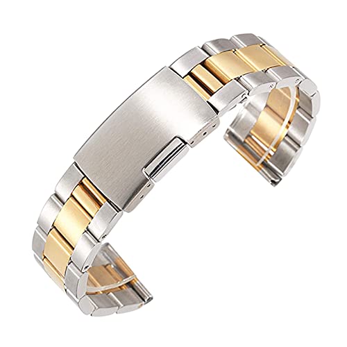 KCHSRKHXC solide volle Edelstahl -Uhren -Band Armbandwatch -Frauen -Straps Männer -Uhr -Accessoires 16 18 20 22 24 26 28 30 mm von KCHSRKHXC
