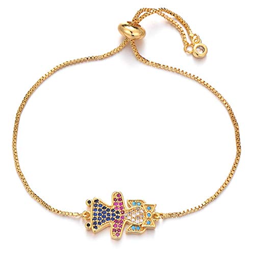 Multicolor Kubikzirkonia Figur Knoten Mädchen Charme Geschenk Home Schmuck Mode Charme Frauen Mädchen von KCHSRKHXC