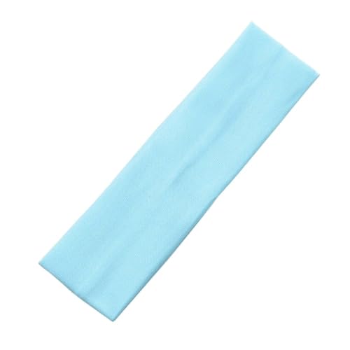 1PC Band Yoga Kopfbedeckungen for Frauen Haar Zubehör Einfarbig Sport Stirnbänder Yoga Haarbänder Elastisch (Color : Blue sky) von KCHYCV