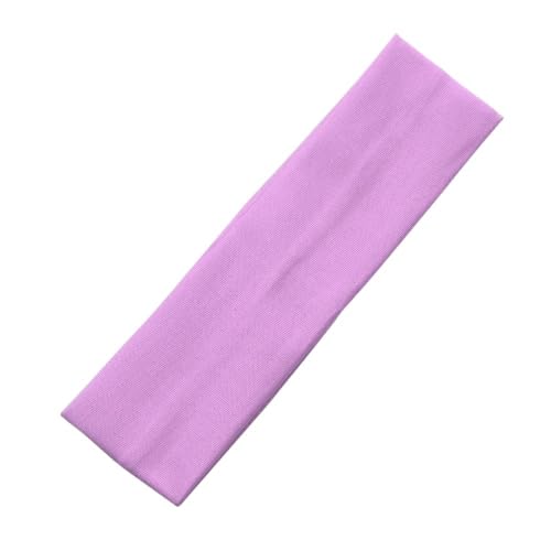 1PC Band Yoga Kopfbedeckungen for Frauen Haar Zubehör Einfarbig Sport Stirnbänder Yoga Haarbänder Elastisch (Color : Purple) von KCHYCV