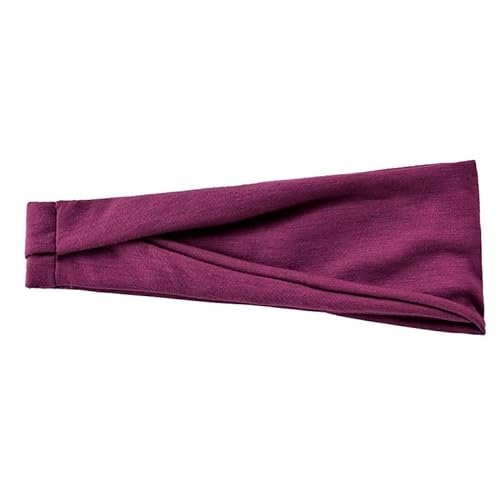 Einfarbiges dehnbares Haarband for Damen, Yoga-Stirnband, Turban, Make-up-Haarband, Kopfbedeckung, Haar-Accessoire (Color : 1, Size : 22.5x10cm) von KCHYCV