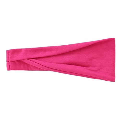 Einfarbiges dehnbares Haarband for Damen, Yoga-Stirnband, Turban, Make-up-Haarband, Kopfbedeckung, Haar-Accessoire (Color : 22, Size : 22.5x10cm) von KCHYCV