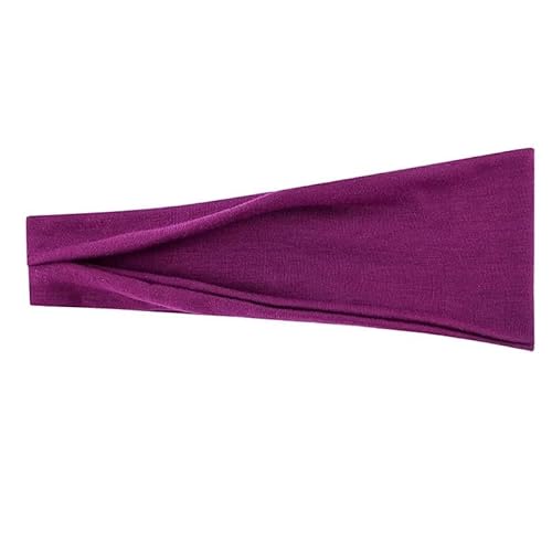 Frauen Stirnband Turban Einfarbig Elastische Haarbänder Yoga Haarband Make-Up Haar Hoop Vintag Headwrap Haar Zubehör (Color : Z12) von KCHYCV