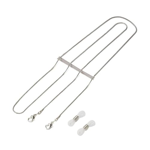 KCHYCV Brillenkette und Umhängeband for Damen, for Sonnenbrillen, leichtes, langlebiges Design, Zubehör gegen Verlust(Silver Color_5pcs) von KCHYCV