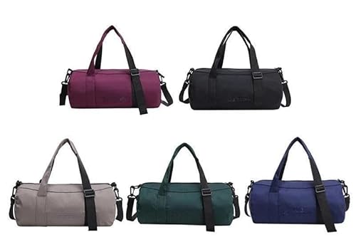 Kleine Sporttasche (Damen), Yoga, Sport, Reisegepäck, Wochenendreisen, Mini-Damenhandtasche, Damen-Schulter-Reisetasche (Color : Black Color) von KCHYCV