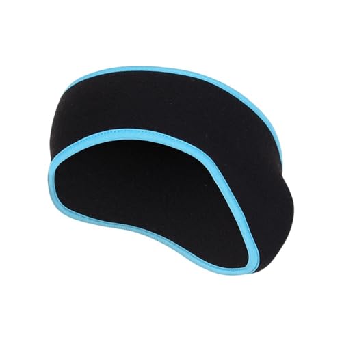 Mädchen Fleece Ohr Abdeckung Ohrenschützer Stirnband Winter Schweißband Ohr Wärmer for Männer Frauen Laufen Skifahren Outdoor Sport Haar Schweiß (Color : Black Blue) von KCHYCV