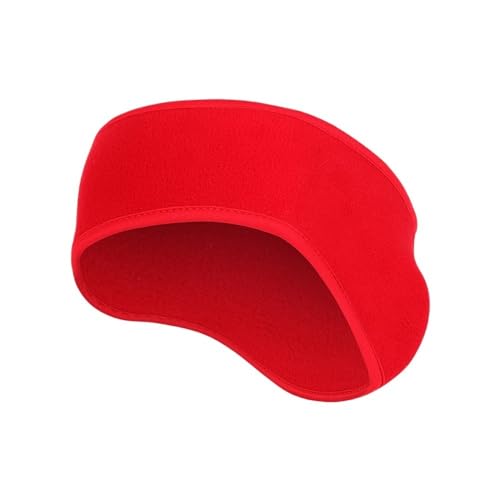 Mädchen Fleece Ohr Abdeckung Ohrenschützer Stirnband Winter Schweißband Ohr Wärmer for Männer Frauen Laufen Skifahren Outdoor Sport Haar Schweiß (Color : Red) von KCHYCV