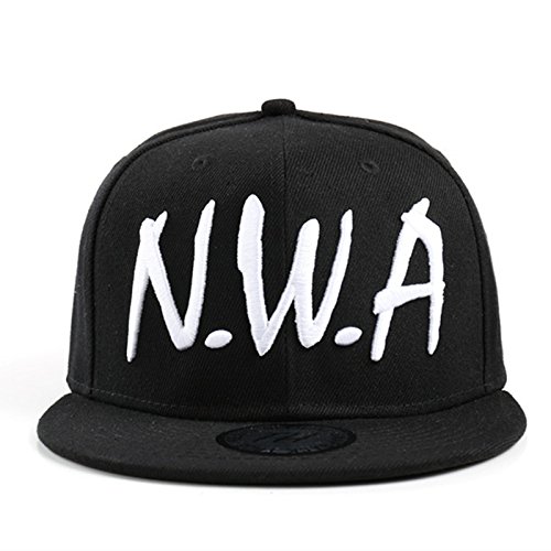 Männer und Frauen forSnapback Sport Baseball Cap Vintage Black NWA Letter Hip-Hop Hut von KCHYCV