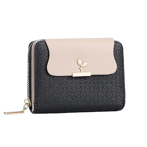 Münzgeldbörsen for Damen Geldbörsen aus Leder for Damen Kompakte Clutch for Damen Tragbare Clutch Einfache Kartenbörse Kleine Geldbörse for Damen Mehrere Kartenfächer und Geldfächer Mittlere Kapazität von KCHYCV