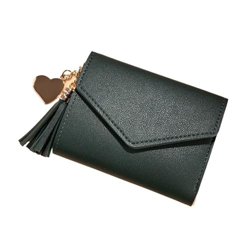 Münzgeldbörsen for Damen Geldbörsen aus Leder for Damen Kompakte Clutch for Damen Tragbare Clutch Einfache Kartenbörse Kleine Geldbörse for Damen Mehrere Kartenfächer und Geldfächer Mittlere Kapazität von KCHYCV