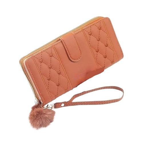 Münzgeldbörsen for Damen Geldbörsen aus Leder for Damen Kompakte Clutch for Damen Tragbare Clutch Einfache Kartenbörse Kleine Geldbörse for Damen Mehrere Kartenfächer und Geldfächer Mittlere Kapazität von KCHYCV