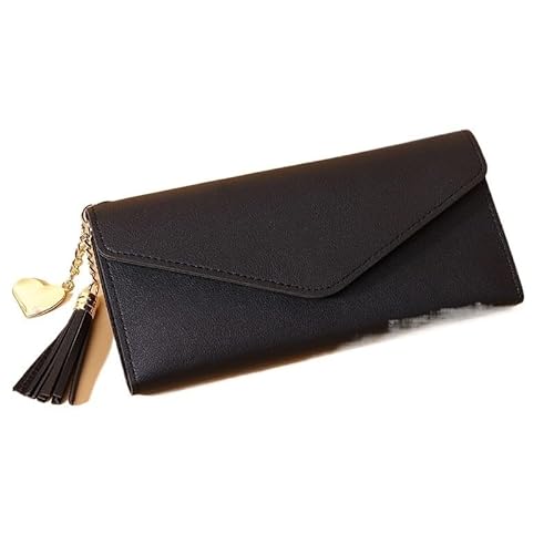 Münzgeldbörsen for Damen Geldbörsen aus Leder for Damen Kompakte Clutch for Damen Tragbare Clutch Einfache Kartenbörse Kleine Geldbörse for Damen Mehrere Kartenfächer und Geldfächer Mittlere Kapazität von KCHYCV