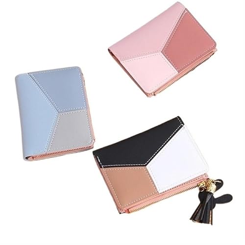 Münzgeldbörsen for Damen Geldbörsen aus Leder for Damen Kompakte Clutch for Damen Tragbare Clutch Einfache Kartenbörse Kleine Geldbörse for Damen Mehrere Kartenfächer und Geldfächer Mittlere Kapazität von KCHYCV